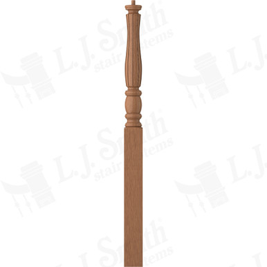 L.J. Smith 3-1/2" Long Utility Newel · LJF-3314-WO — stair parts selection with LeviArs Design & Remodeling