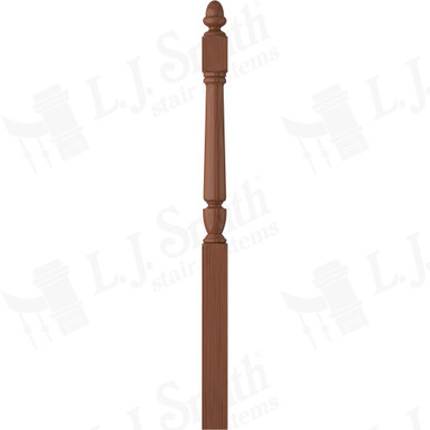 L.J. Smith 3-1/2" Long Utility Newel · LJP-3042-C — stair parts selection with LeviArs Design & Remodeling