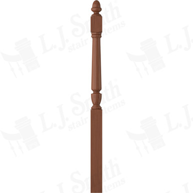 L.J. Smith 3-1/2" Long Utility Newel · LJP-3042-HC — stair parts selection with LeviArs Design & Remodeling