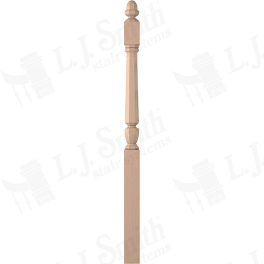 L.J. Smith 3-1/2" Long Utility Newel · LJP-30428-M — stair parts selection with LeviArs Design & Remodeling
