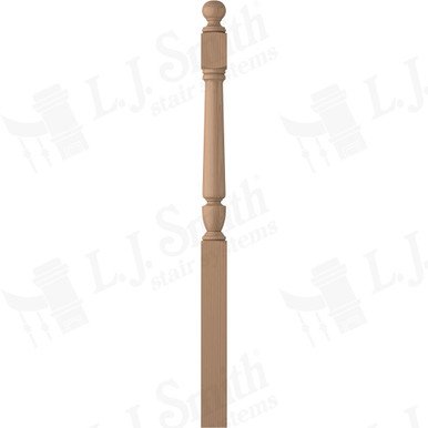 L.J. Smith 3-1/2" Long Utility Newel · LJP-3042BT-P — stair parts selection with LeviArs Design & Remodeling