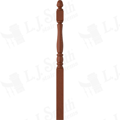 L.J. Smith 3-1/2" Long Utility Newel · LJP-3342-BRZC — stair parts selection with LeviArs Design & Remodeling