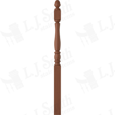 L.J. Smith 3-1/2" Long Utility Newel · LJP-3342-C — stair parts selection with LeviArs Design & Remodeling