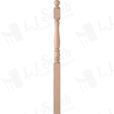 L.J. Smith 3-1/2" Long Utility Newel · LJP-3342BT-B — stair parts selection with LeviArs Design & Remodeling