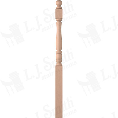 L.J. Smith 3-1/2" Long Utility Newel · LJP-3342BT-HM — stair parts selection with LeviArs Design & Remodeling