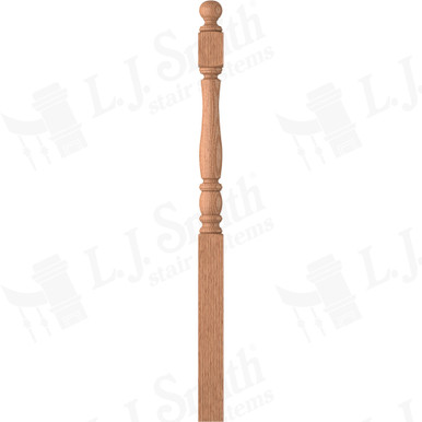 L.J. Smith 3-1/2" Long Utility Newel · LJP-3342BT-O — stair parts selection with LeviArs Design & Remodeling