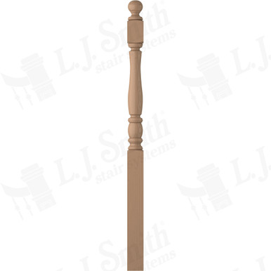 L.J. Smith 3-1/2" Long Utility Newel · LJP-3342BT-P — stair parts selection with LeviArs Design & Remodeling