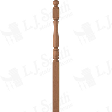 L.J. Smith 3-1/2" Long Utility Newel · LJP-3342BT-WO — stair parts selection with LeviArs Design & Remodeling