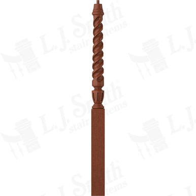 L.J. Smith 3-1/2" Long Utility Newel · LJT-3014-BRZC — stair parts selection with LeviArs Design & Remodeling