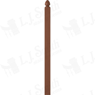 L.J. Smith 3-1/2" Second Floor Landing Newel · LJ-4005-C — stair parts selection with LeviArs Design & Remodeling