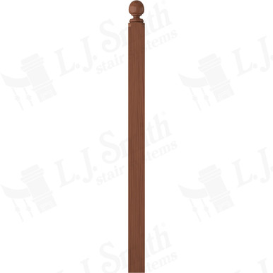 L.J. Smith 3-1/2" Second Floor Landing Newel · LJ-4005-COL-C — stair parts selection with LeviArs Design & Remodeling