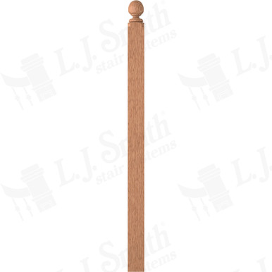 L.J. Smith 3-1/2" Second Floor Landing Newel · LJ-4005-COL-O — stair parts selection with LeviArs Design & Remodeling
