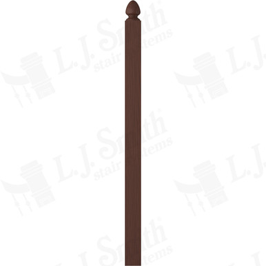 L.J. Smith 3-1/2" Second Floor Landing Newel · LJ-4005-W — stair parts selection with LeviArs Design & Remodeling