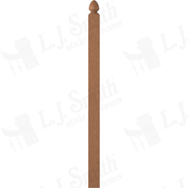 L.J. Smith 3-1/2" Second Floor Landing Newel · LJ-4005-WO — stair parts selection with LeviArs Design & Remodeling