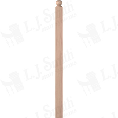 L.J. Smith 3-1/2" Second Floor Landing Newel · LJ-4005RT-B — stair parts selection with LeviArs Design & Remodeling