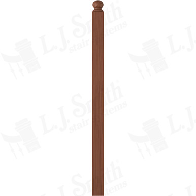 L.J. Smith 3-1/2" Second Floor Landing Newel · LJ-4005RT-C — stair parts selection with LeviArs Design & Remodeling