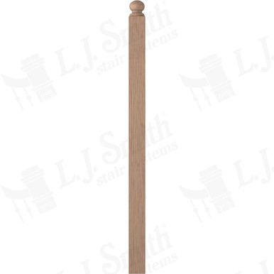 L.J. Smith 3-1/2" Second Floor Landing Newel · LJ-4005RT-HK — stair parts selection with LeviArs Design & Remodeling