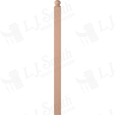 L.J. Smith 3-1/2" Second Floor Landing Newel · LJ-4005RT-HM — stair parts selection with LeviArs Design & Remodeling