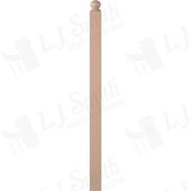 L.J. Smith 3-1/2" Second Floor Landing Newel · LJ-4005RT-M — stair parts selection with LeviArs Design & Remodeling