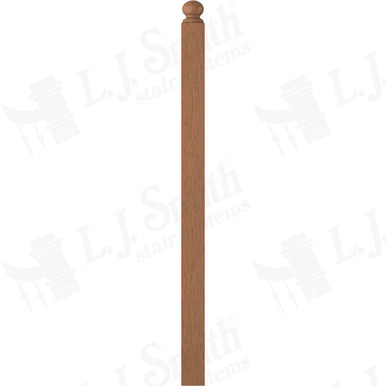 L.J. Smith 3-1/2" Second Floor Landing Newel · LJ-4005RT-WO — stair parts selection with LeviArs Design & Remodeling