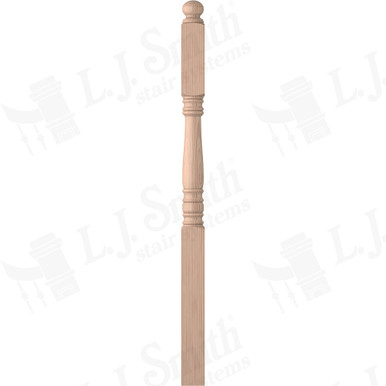 L.J. Smith 3-1/2" Second Floor Landing Newel · LJ-4503-B — stair parts selection with LeviArs Design & Remodeling