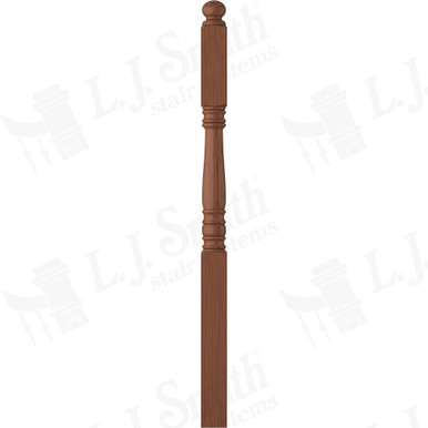 L.J. Smith 3-1/2" Second Floor Landing Newel · LJ-4503-C — stair parts selection with LeviArs Design & Remodeling