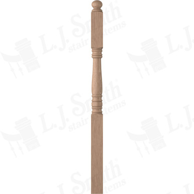 L.J. Smith 3-1/2" Second Floor Landing Newel · LJ-4503-HK — stair parts selection with LeviArs Design & Remodeling