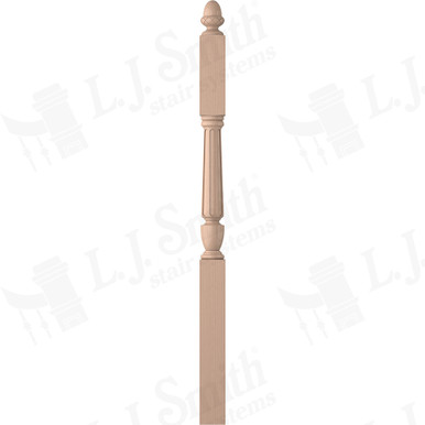 L.J. Smith 3-1/2" Second Floor Landing Newel · LJF-3045-M — stair parts selection with LeviArs Design & Remodeling
