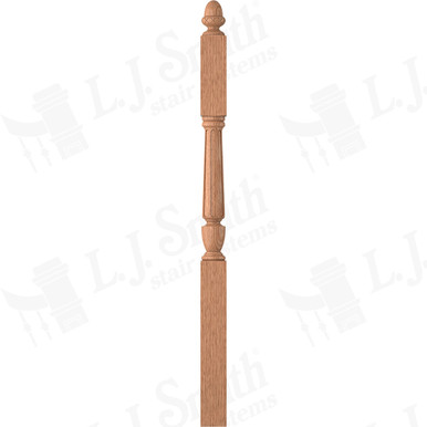 L.J. Smith 3-1/2" Second Floor Landing Newel · LJF-3045-O — stair parts selection with LeviArs Design & Remodeling