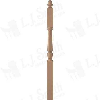 L.J. Smith 3-1/2" Second Floor Landing Newel · LJF-3045-P — stair parts selection with LeviArs Design & Remodeling