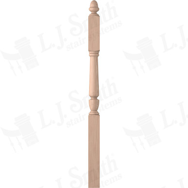 L.J. Smith 3-1/2" Second Floor Landing Newel · LJP-3045-B — stair parts selection with LeviArs Design & Remodeling
