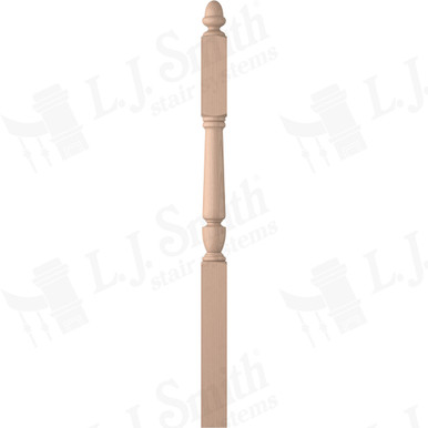 L.J. Smith 3-1/2" Second Floor Landing Newel · LJP-3045-M — stair parts selection with LeviArs Design & Remodeling