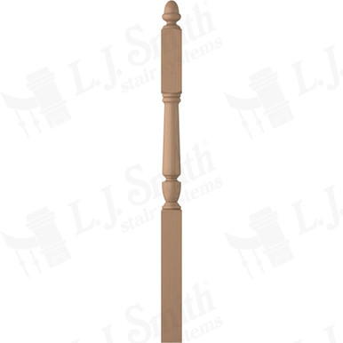 L.J. Smith 3-1/2" Second Floor Landing Newel · LJP-3045-P — stair parts selection with LeviArs Design & Remodeling