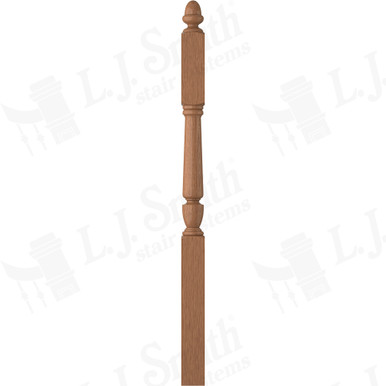 L.J. Smith 3-1/2" Second Floor Landing Newel · LJP-3045-WO — stair parts selection with LeviArs Design & Remodeling