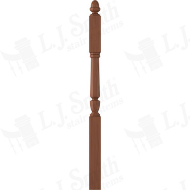 L.J. Smith 3-1/2" Second Floor Landing Newel · LJP-30458-C — stair parts selection with LeviArs Design & Remodeling