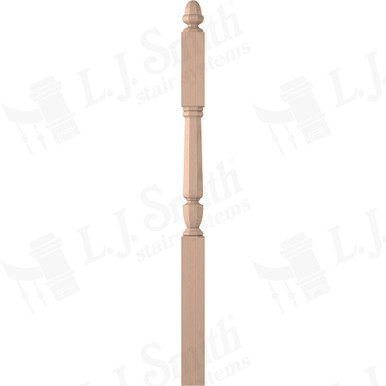 L.J. Smith 3-1/2" Second Floor Landing Newel · LJP-30458-M — stair parts selection with LeviArs Design & Remodeling
