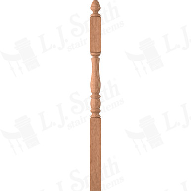 L.J. Smith 3-1/2" Second Floor Landing Newel · LJP-3345-O — stair parts selection with LeviArs Design & Remodeling