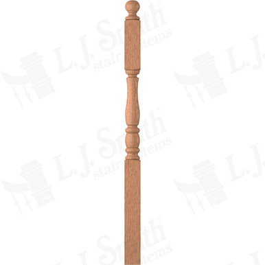 L.J. Smith 3-1/2" Second Floor Landing Newel · LJP-3345BT-O — stair parts selection with LeviArs Design & Remodeling