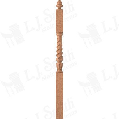 L.J. Smith 3-1/2" Second Floor Landing Newel · LJT-3045-O — stair parts selection with LeviArs Design & Remodeling
