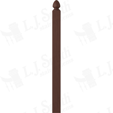 L.J. Smith 3-1/2" Short Utility Newel · LJ-4004-W — stair parts selection with LeviArs Design & Remodeling