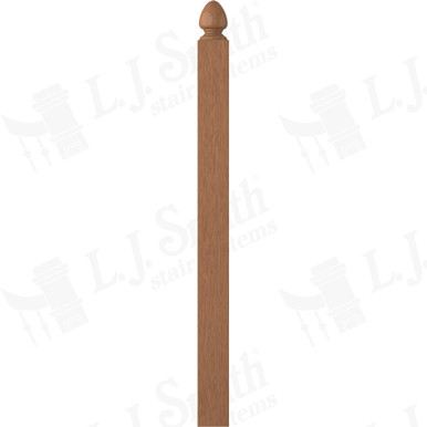 L.J. Smith 3-1/2" Short Utility Newel · LJ-4004-WO — stair parts selection with LeviArs Design & Remodeling