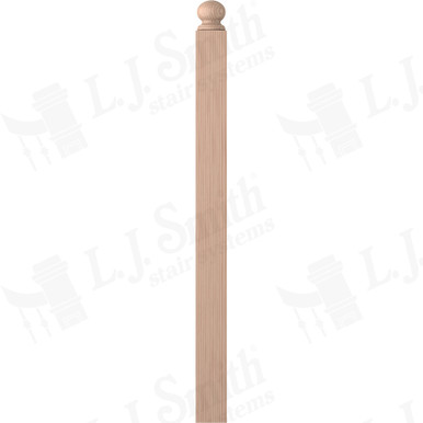 L.J. Smith 3-1/2" Short Utility Newel · LJ-4004RT-B — stair parts selection with LeviArs Design & Remodeling