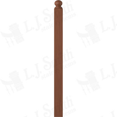 L.J. Smith 3-1/2" Short Utility Newel · LJ-4004RT-C — stair parts selection with LeviArs Design & Remodeling
