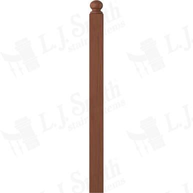 L.J. Smith 3-1/2" Short Utility Newel · LJ-4004RT-HC — stair parts selection with LeviArs Design & Remodeling