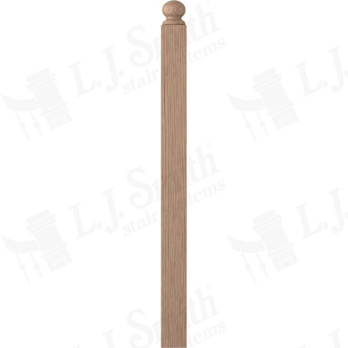 L.J. Smith 3-1/2" Short Utility Newel · LJ-4004RT-HK — stair parts selection with LeviArs Design & Remodeling