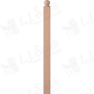 L.J. Smith 3-1/2" Short Utility Newel · LJ-4004RT-HM — stair parts selection with LeviArs Design & Remodeling