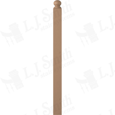 L.J. Smith 3-1/2" Short Utility Newel · LJ-4004RT-P — stair parts selection with LeviArs Design & Remodeling