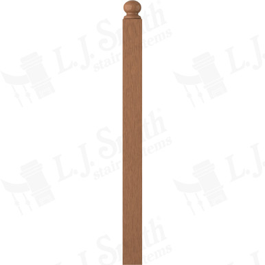 L.J. Smith 3-1/2" Short Utility Newel · LJ-4004RT-WO — stair parts selection with LeviArs Design & Remodeling