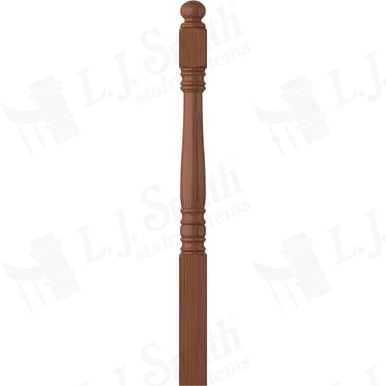 L.J. Smith 3-1/2" Short Utility Newel · LJ-4500-C — stair parts selection with LeviArs Design & Remodeling