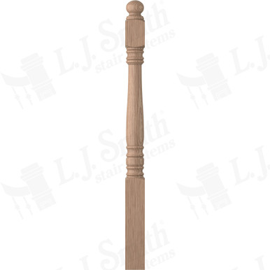 L.J. Smith 3-1/2" Short Utility Newel · LJ-4500-HK — stair parts selection with LeviArs Design & Remodeling